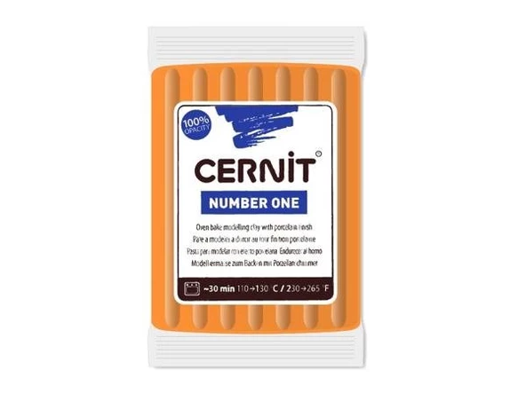 Cernit Number One Polimer Kil 56 gr 752 Orange