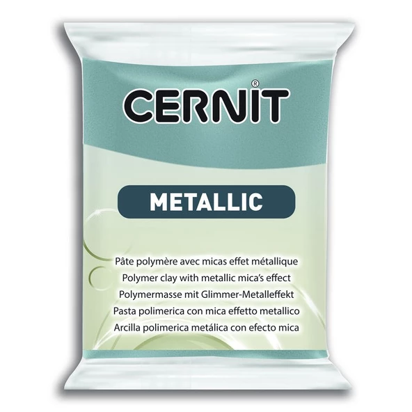 Cernit Metallic Polimer Kil 56 gr 167 STEEL