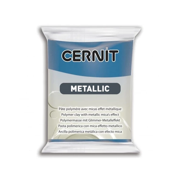 Cernit Metallic Polimer Kil 56 gr 200 Blue