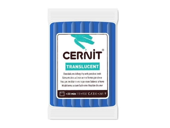 Cernit Translucent (Transparan) Polimer Kil 56 gr 275 Sapphire