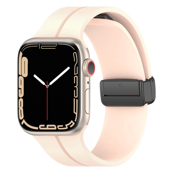 FitCase Apple Watch 42/44/45/49 mm Uyumlu SPG Soft Silikon Kordon - 11