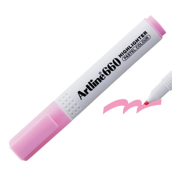 Artline 660 Fosforlu Kalem Pastel Pembe