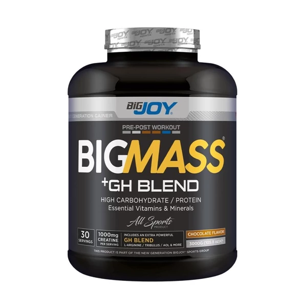 Bigjoy Sports Big Mass Gh Factors 3 kg Çikolata