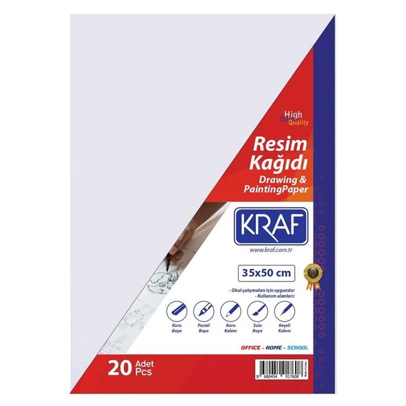 Kraf Resim Kağıdı 35x50 cm 20li Paket ürün görseli