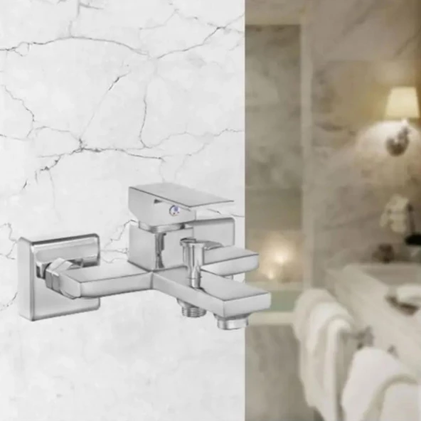 Banyo Mutfak Lavabo Bataryası Sıcak Soğuk Çift Su Girişli Musluk Batarya Evye - 4