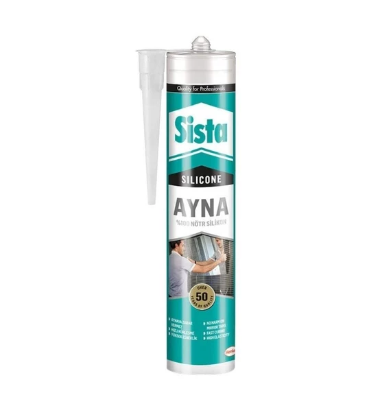 Sista Ayna Silikonu Şeffaf 280 Ml