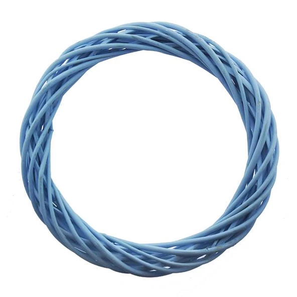 25cm Kapı Süsü Çelengi Doğal Ahşap - 5