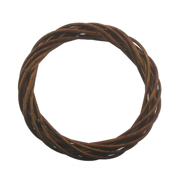 25cm Kapı Süsü Çelengi Doğal Ahşap - 2
