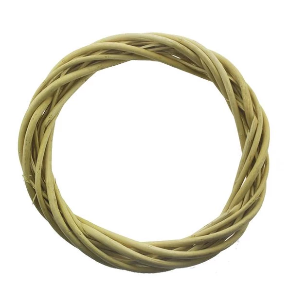 25cm Kapı Süsü Çelengi Doğal Ahşap - 3