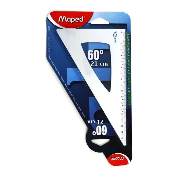 Maped Alüminyum Gönye 60 Derece 21 cm 120621 ürün görseli 1