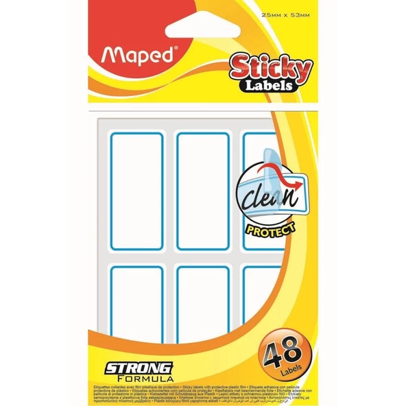 Maped Sticky Labels Üstü Korumalı Etiket 25x53 mm 48li 774110