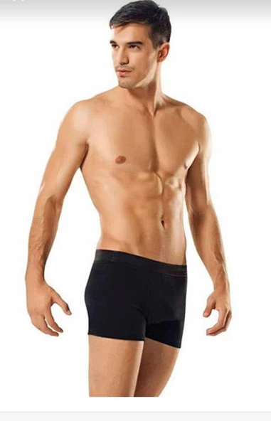 TUTKU 0114 ERKEK LİKRALI BOXER ŞORT 3 ADET - 3