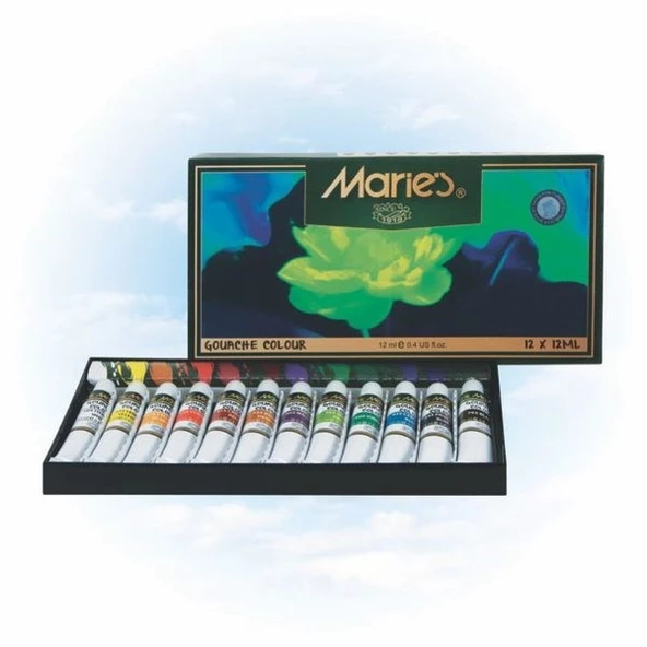 Maries Guaj Boya 12 Renk x 12 ml. 7312B