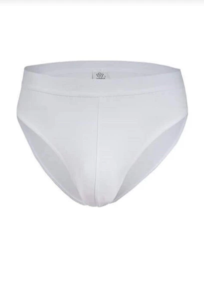 YILDIZ 65 ERKEK BEYAZ MODAL KEMERLİ SLİP 10 ADET - 2