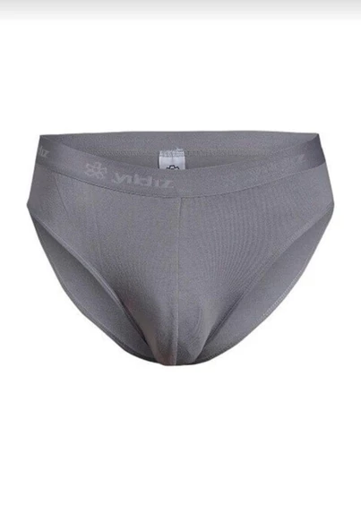 YILDIZ 67 ERKEK GRİ MODAL KEMERLİ SLİP 6 ADET - Resim 2