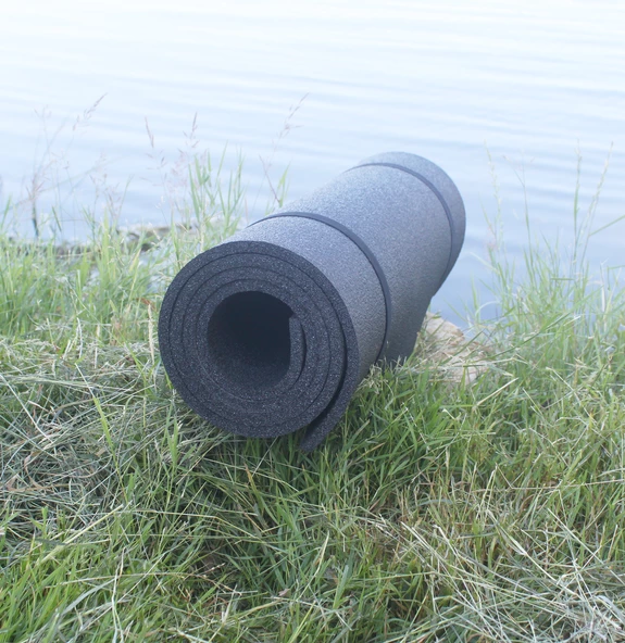 2 Adet Antrasit Renk Kamp ve Yoga Matı 180X60 cm 10mm - 7