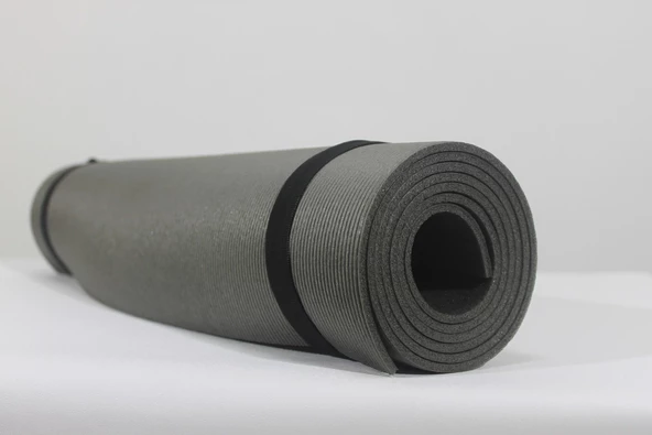 FoamStore Pilates Yoga Matı 180x60 5mm Çizgi Desen Antrasit - 4