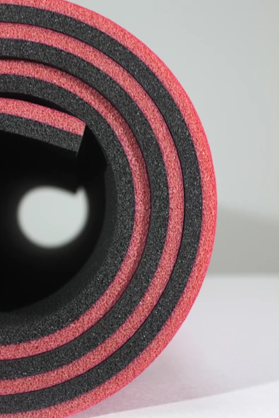 Pembe-Siyah Extra Rahat Plates Yoga Matı 180x60cm 15mm - 6