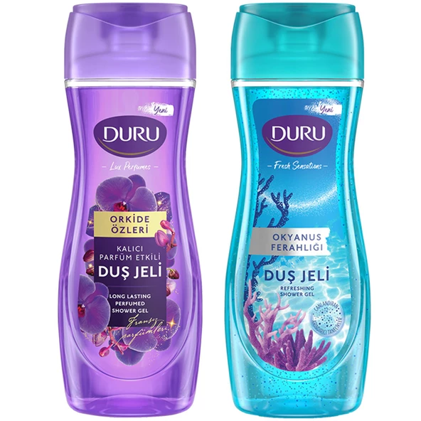 Duru Okyanus Ferahlığı Duş Jeli 650 ml + Duru Orkide Özleri Duş Jeli 650 ml