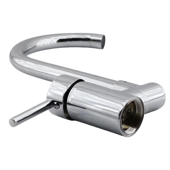 Banyo Lavabo Musluğu Akrobat Eyve Sıcak Soğuk Çift Su Girişli Çeşmesi Bataryası 31 cm - 6