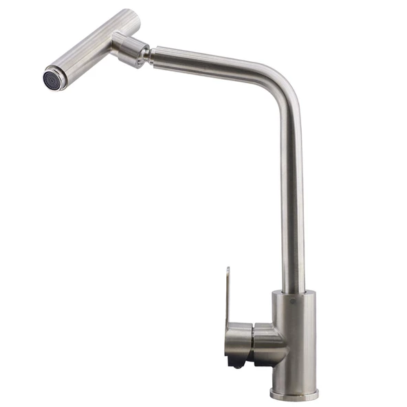 Mutfak Lavabo Musluğu Bataryası Mix Eyve Sıcak Soğuk Çift Su Girişli Çeşmesi 34 cm ürün görseli