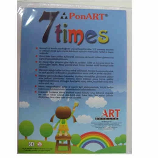 Ponart - Kosida 7Times Yedi Kat Küçülen Kağıt A5 2li Paket