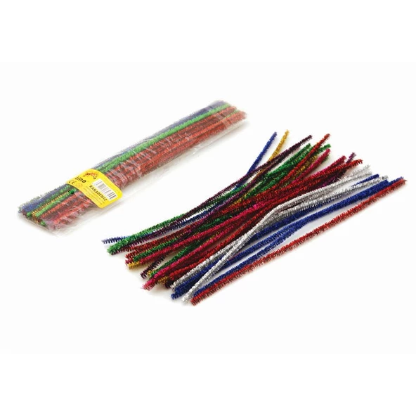 Lino Metalik Şönil 30 cm. 25li 6mm.