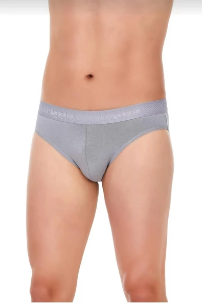 YILDIZ 67 ERKEK GRİ MODAL KEMERLİ SLİP 3 ADET ürün görseli 1