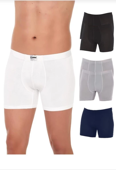 YILDIZ 320,321,322,323 ERKEK BAMBU KARIŞIK RENKLİ BOXER 4 ADET
