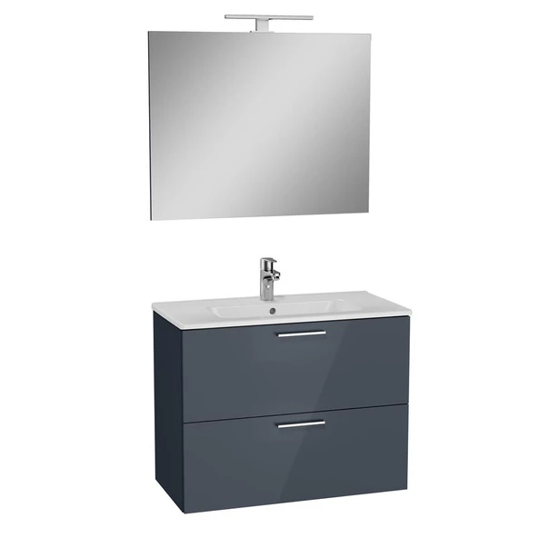 VitrA Mia Banyo Dolabı Seti 80 cm Antasit 75100