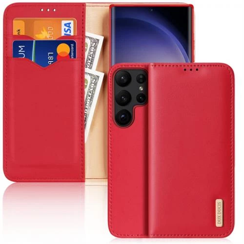 Polham Samsung Galaxy S23 Uyumlu Cüzdan Tipi Deri Kılıf, Kart Bölmeli Mıknatıslı Kapaklı Kılıf - 6