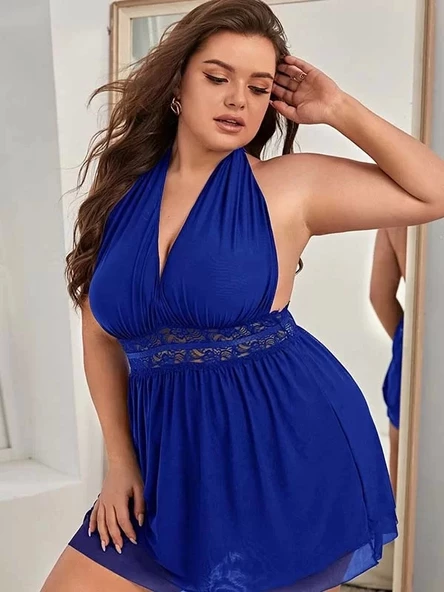 Enmadam Bel Dekolteli Gecelik Takım - 3