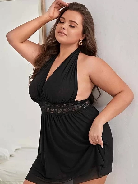 Enmadam Bel Dekolteli Gecelik Takım - 4