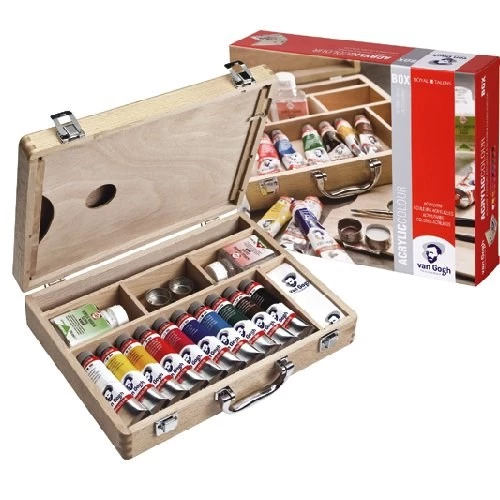 Van Gogh Basic Box Ahşap Çantalı Akrilik Boya Seti