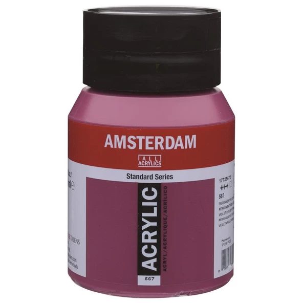 Talens Amsterdam Akrilik Boya 500 ml. 567 Permanent Red Violet