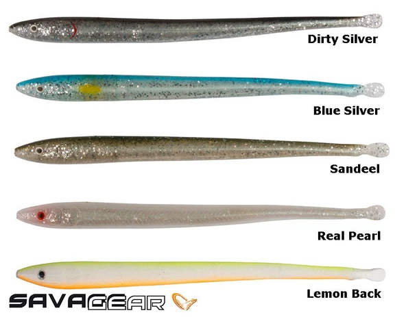 Savage gear LB Sandeel Slug 16.5 cm 5 Adet Sahte Balık - 4