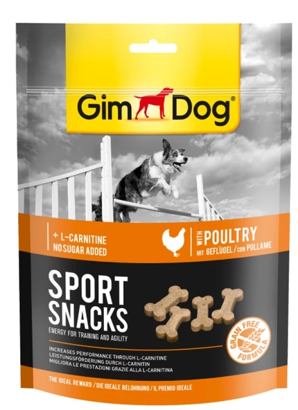 GimDog Sport Snacks Tavuk&L-Carnitinli Ödül Tableti 150 gr.