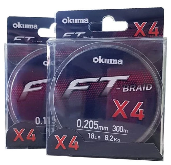 Okuma Ft-*4 Braided Line 300 mt Grey Örgü İp - 8