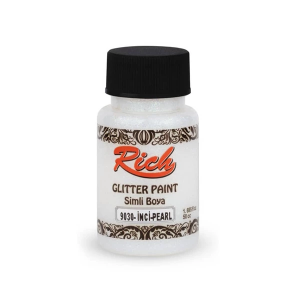 Rich Glitter Paint Simli Boya 50 cc. 9030 İNCİ