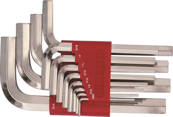 İzeltaş Allen Alyan Anahtar Takım Altı 6 Köşe Sae 12 Li ürün görseli