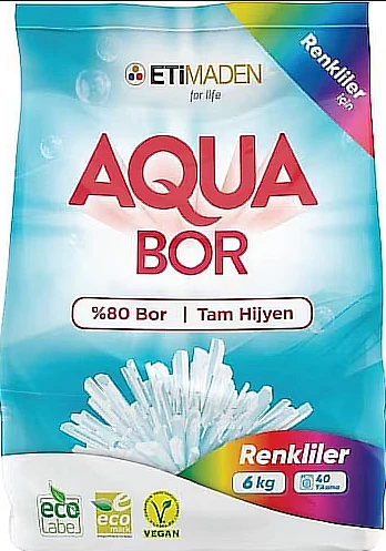 Eti Maden Aquabor %80 Bor Renkliler için Toz Deterjan 6 kg - 2