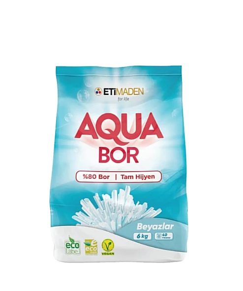 Eti Maden Aqua Bor Beyazlar için Toz Deterjan 6 KG - 3