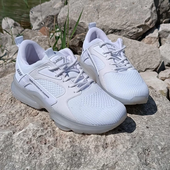 Plarıum 040 Beyaz Memoryfoam Air Tabanlı Spor Ayakkabı - 7