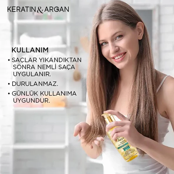 Bioxcin Keratin Ve Argan Onarıcı Saç Bakım Yağı 150 ml - 4