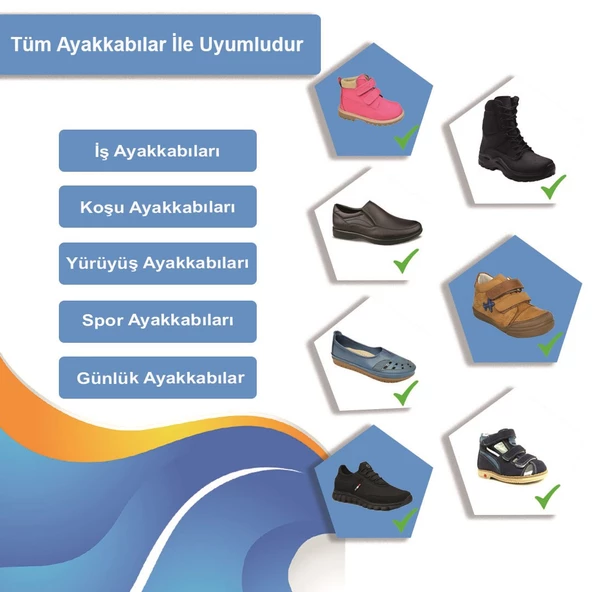 Active Team - UCBL Tabanlık Ortopedik Içe Basma Düz Taban Engelleyen İç Taban - 8