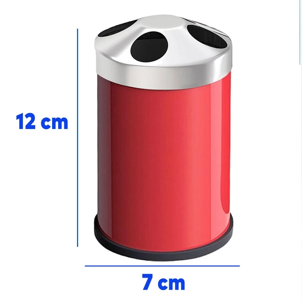 Set Üstü Diş Fırçalık Banyo Metal Diş Fırçası Kabı Kutusu Kırmızı - 3