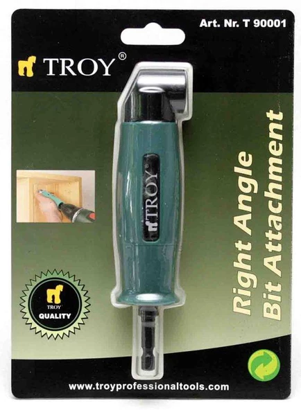 Troy 90001 Açılı Bits Uç Matkap Ucu Adaptörü Dar Alan Köşe Vidalama - Resim 3