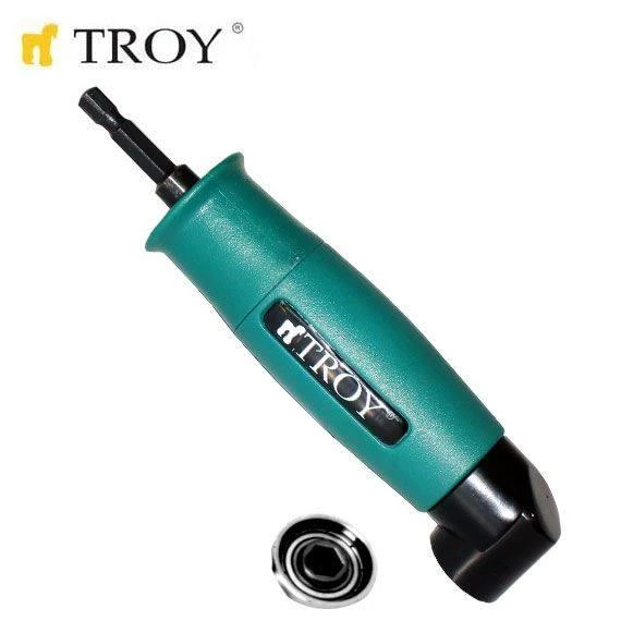 Troy 90001 Açılı Bits Uç Matkap Ucu Adaptörü Dar Alan Köşe Vidalama - Resim 2