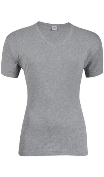 YILDIZ 62 ERKEK RİBANA V YAKA KISA KOL FANİLA ATLET 3 ADET - Resim 2