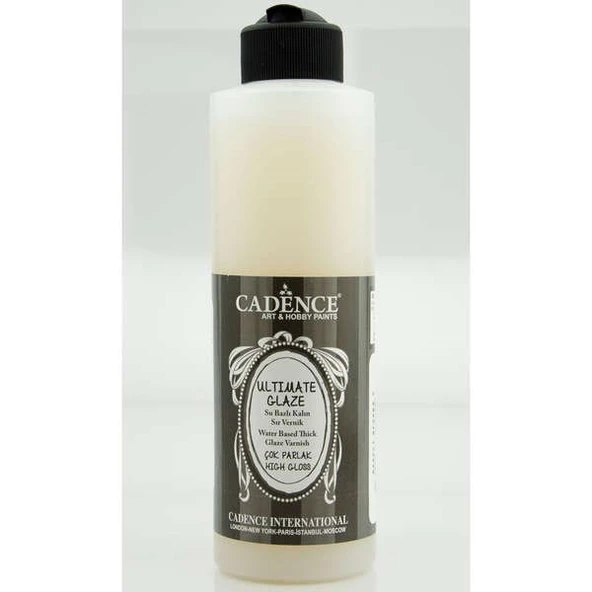Cadence Ultimate Glaze Su Bazlı Sır Vernik PARLAK 250 ml.